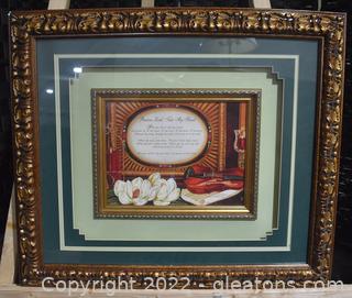 Framed Shadow Box Style Inspirational Quote "Precious Lord Take my Hand" 